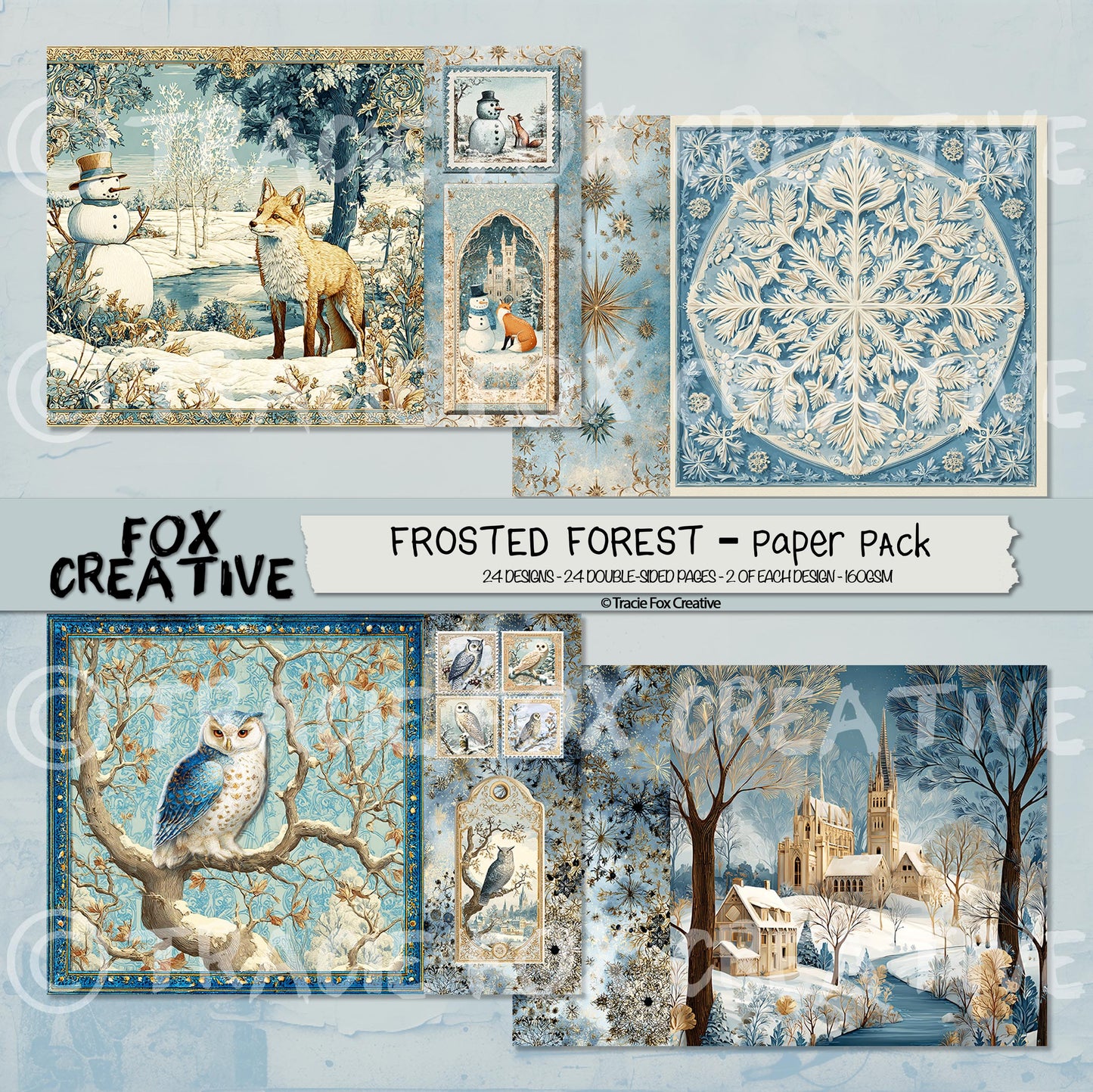 Frosted Forest – Winter Paper Collection £12.00 inc VAT (PLUS BONUS DIGITAL VERSION)