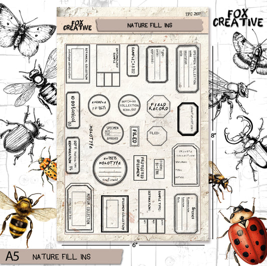 Nature Fill Ins – A5 Clear Stamp Set TFC 2617 (£20.40 Inc VAT)