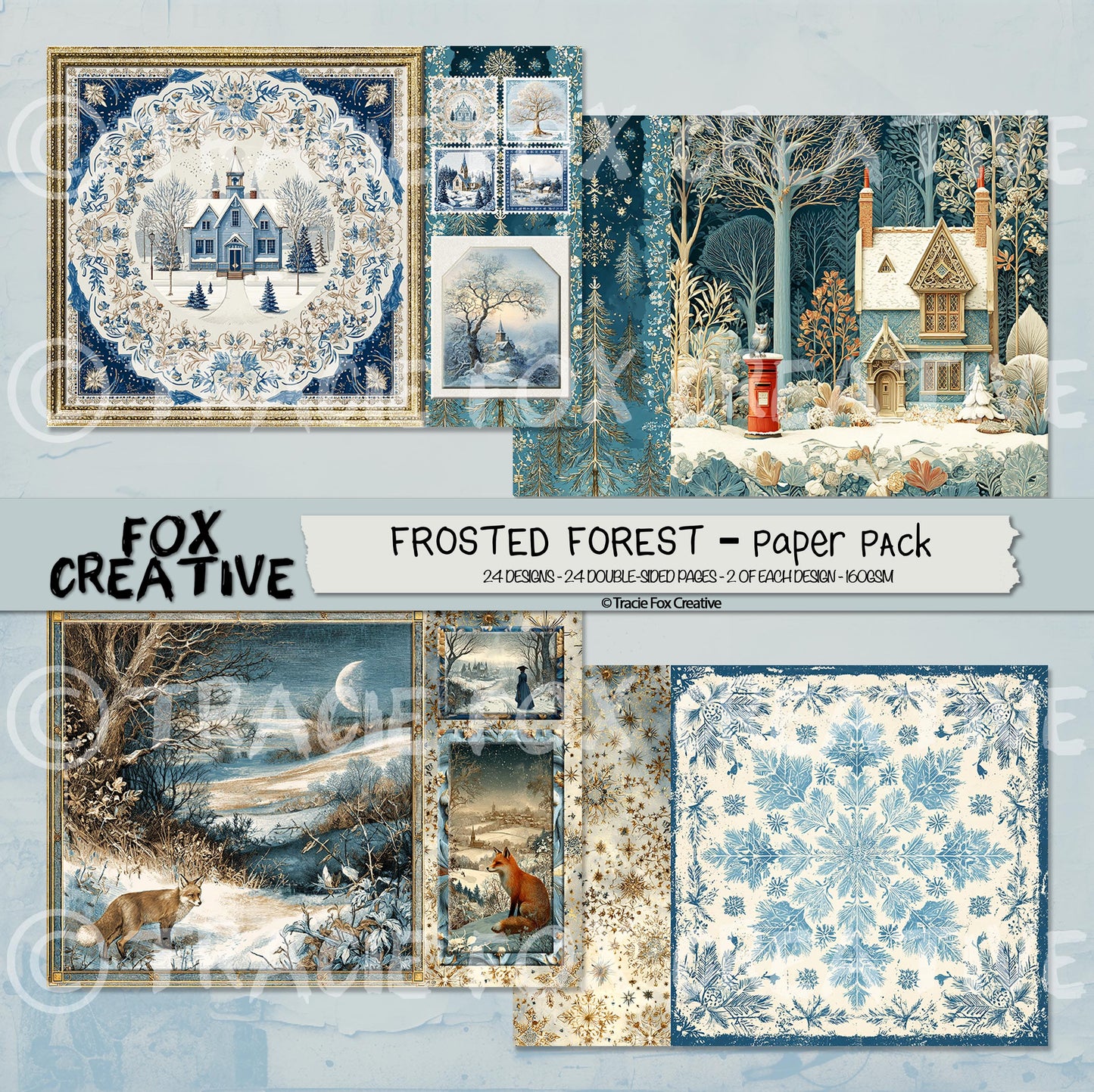 Frosted Forest – Winter Paper Collection £12.00 inc VAT (PLUS BONUS DIGITAL VERSION)